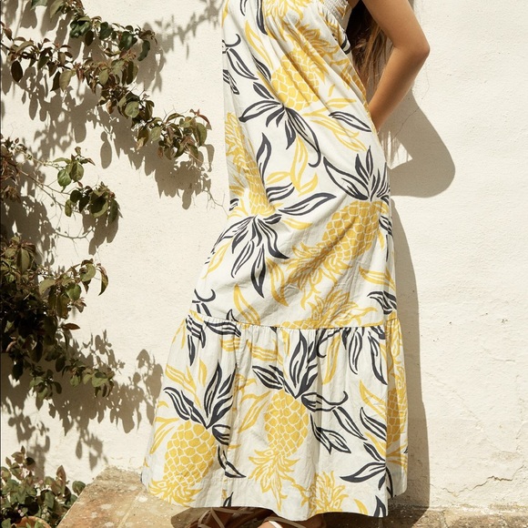 Anthropologie floral flounced maxi dress XSP or MP - Picture 8 of 8